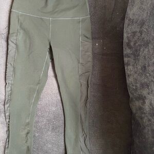 Fabletics Dark Green Powerhold Leggings